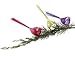 Sugared Fruit Purple Glitter Glass Bird Clip-On Christmas Decoration 7"
