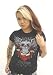 Doctrine Los Muertos Studded Winged Sugar Skull Defend the Faith Shirt Small - XL