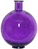 Spanish Large Recycled Plum Glass Vase 17"H