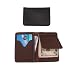 Front Pocket Leather Wallet / Bi-fold with Money Clip (Brown)