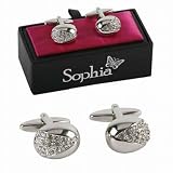 Sophia Ladies Pair of Cufflinks - small crystal design