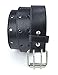 Kids 2 Holes Belt Double Prong Buckle PU Leather Glittery