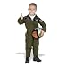 Armed Forces Pilot Costume with Helmet, Size 4/6