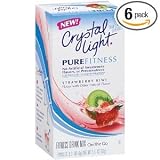 Crystal Light On The Go Pure Fitness Strawberry Kiwi, 7-Count Boxes(Pack of 6)