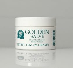 Nature's Sunshine Golden Salve Olive Oil and Beeswax Herbal Ointment 1 Oz. Jar