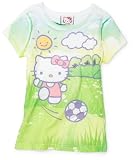 Hello Kitty Girls 2-6x Hello Kitty Soccer Tee,Green,5