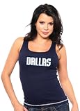 Majestic Threads Dallas Mavericks Nowitzki Player Tank Top, Medium, Navy