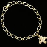 NHL Florida Panthers Ladies Gold-Tone Charm Bracelet