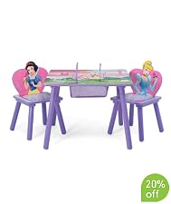 Disney Princess Wooden Storage Table and Chairs