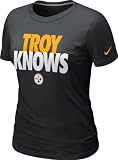 Troy Polamalu Pittsburgh Steelers Women's Black Nike "Troy Knows" T-Shirt