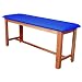 3B Scientific W15074DB Dark Blue Hardwood Classic Exam Treatment Table with H-Brace, 74.8" Length x 24.4" Width x 33.1" Height