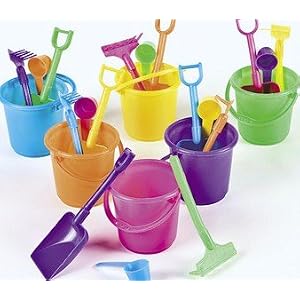 12 Sand Pail Beach Play Sets, 3.25