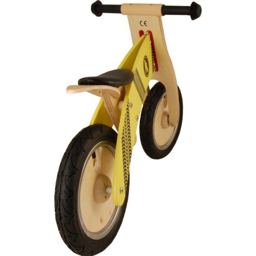 KIDDIMOTO KIDS BALANCE BIKE KURVE Yellow Tyre