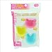 3 pc Silicon Food Sushi Mold Cup for Bento Lunch Box (Animal Farm)