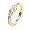 14k Yellow Gold 3-Stone Round Diamond Ring (3/4 cttw, I-J Color, I1-I2 Clarity), Size 6