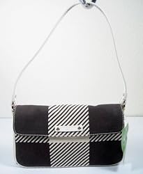 Kate Spade Mini Bea Gingham Bag Chocolate Brown