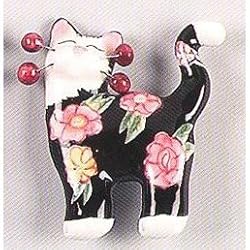 Whimsiclay Miss Rita Cat Magnet