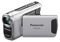 Panasonic SDR-SW21 EG-S SD-Camcorder (SD/SDHC-Card, 10-fach opt. Zoom, 6,9 cm (2,7 Zoll) Display, Bildstabilisator, wasserdicht bis zu 2m) silber