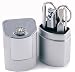 5 Piece Manicure Set With Swarovski Elements in Case - Silver