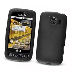 LG Optimus S LS670 (Sprint) Silicone Skin Case, Black