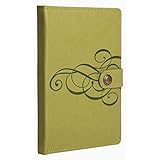 Markings Leatherette Ruled Journal, Green, 8.25" x 6"