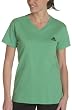 adidas Women's V-Neck Logo Tee Shirt