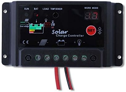 Qianqsun® 24V Solar Panel battery charge controller 30A amp 12V Solar PV system Black