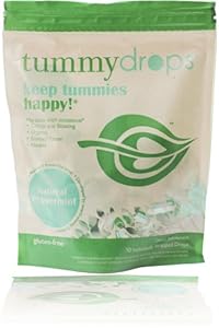 Tummydrops peppermint (bag of 30 individually wrapped drops)