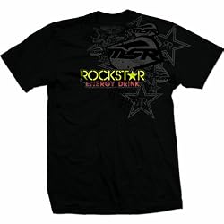 MSR Racing Rockstar Anthem Men's Short-Sleeve Casual Wear Shirt - Black