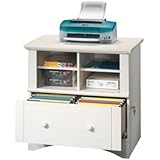 Sauder Harbor View Lateral File, Antiqued White