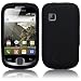 Silikonh�lle Tasche Case f�r das Samsung Galaxy Fit S5670 inkl. Displayfolie Black