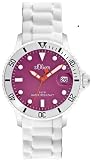 s.Oliver Damen-Armbanduhr Silikon wei� bunt Analog Quarz SO-2149-PQ