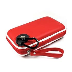 Kroo CNDSZNR1-HD Western Digital My Passport Portable Hard Drive EVA Case (Red)