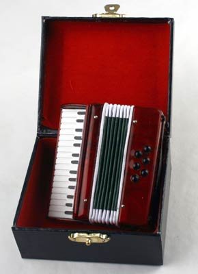 Cover image : ミニチュア楽器　アコーディオン　8cm　赤 LAC-2RD