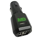 Malcom Distributors Dual Port / Socket USB Car Cigarette Lighter VPA DC Charger Adapter for T-Mobile COMET