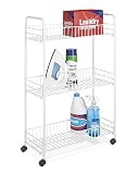 Whitmor 6023-323 Slim Household Cart, White