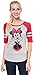 Disney Junior T-shirt Mickey & Minnie Mouse Print Athletic Jersey Stripes Raglan