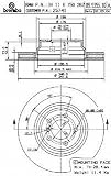 Brembo 25741 Front Disc Brake Rotor