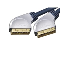Clicktronic HC 1-500 21-polig belegt Scartkabel mit Ferritkernen (vergoldete Kontakte) 5 m