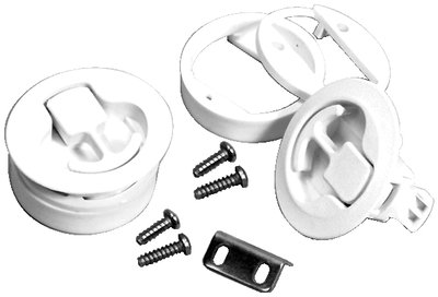 FLUSH SLAM LATCH 1-1/16-7/8 WH