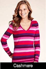 Pure Cashmere Striped Longline Jumper