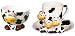 ZooBuds Hand Painted 3-Piece Cow Design Breakfast Set