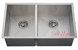 Stainless Steel Undermount Kitchen Sink - Double Bowl