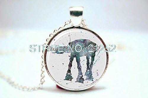 Pretty Lee 2015 Fashion Star Wars At- At Walker Art Print Necklace Glass Photo Cabochon Necklace Christmas gift