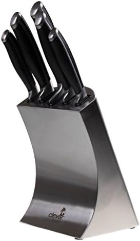 Premium Stainless Steel 5 Piece Kitchen Essentials Knife Set with Stainless Steel Knife Holder Stand