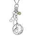 Sterling Silver Peridot Multi-Charm Leo Pendant, 18