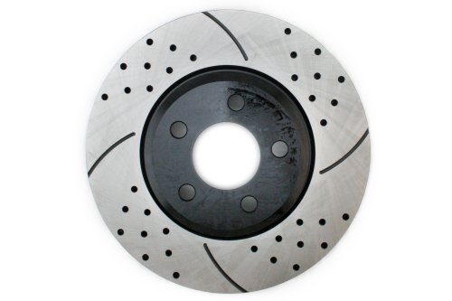 Prime Choice Auto Parts PR63024R Front Passengers Side Performance Drilled And Slotted Brake Rotor