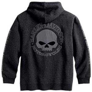 Harley Davidson Hooded Skull Sweatshirt