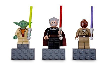 Star Wars Yoda Imán Set - Conde Dooku - Mace Windu