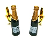 Champagne Bottle Cufflinks w/Gift Box